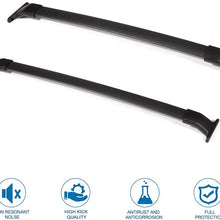 Aintier 2Pcs Aluminum Cross Bar Roof Rack Compatible with 2011-2017 for Honda Odyssey Roof Top Rail Rack Crossbar Luggage Cargo Carrier Roof Rack Set