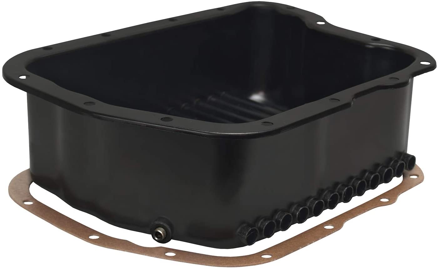 Derale 14210 Transmission Cooling Pan for Dodge A518 (46RH, 46RE) / A618 (47RH, 47RE, 48RE), Black