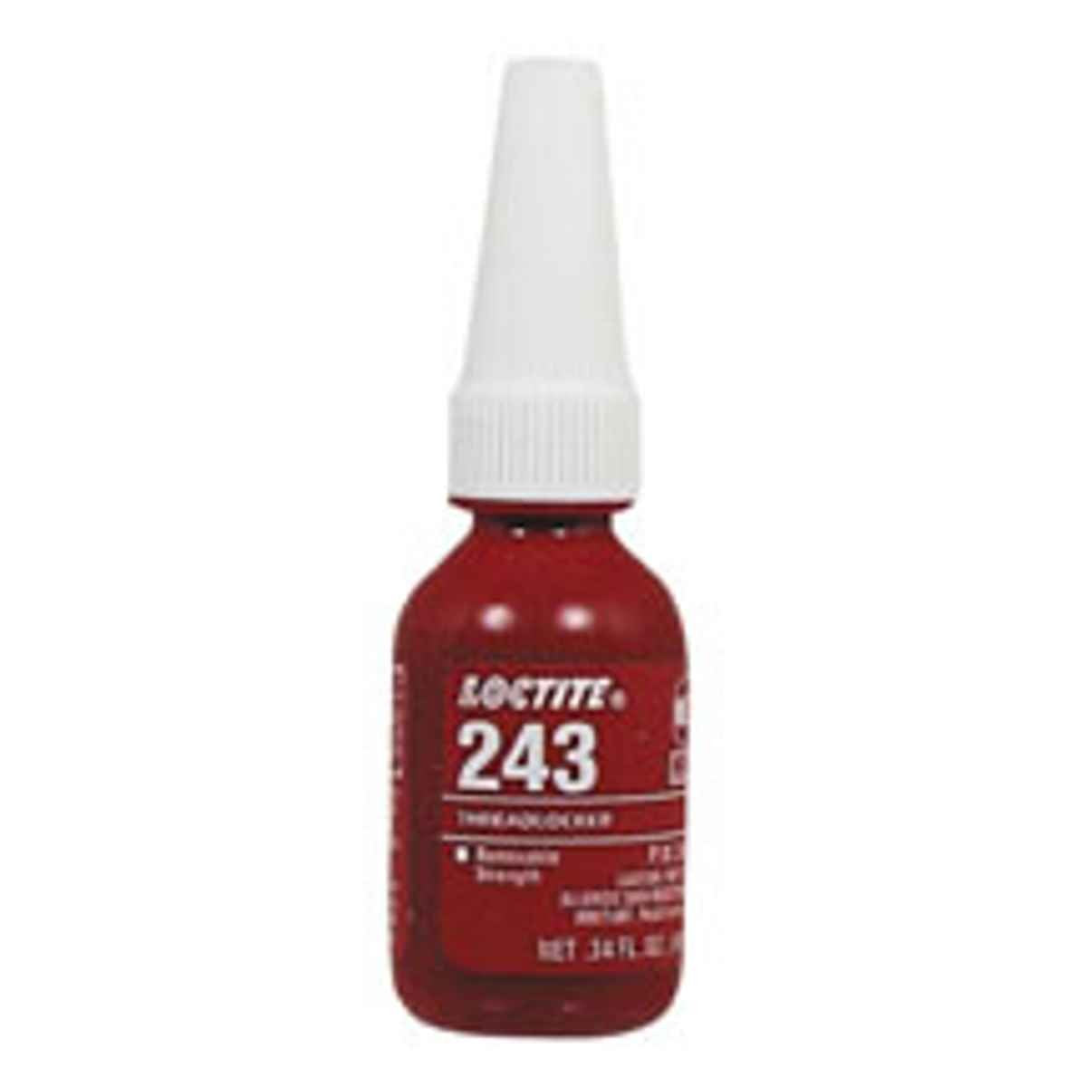 Loctite 243 Medium Strength Blue Threadlockers, 10 mL, 3/4 in Thread, Blue