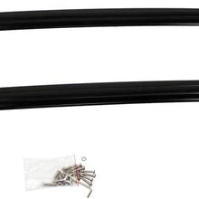 TRIL GEAR Top Roof Rail Rack Cross Bars Compatible with 2002-2006 Honda CRV Black Aluminum Luggage Carrier