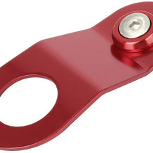 X AUTOHAUX Aluminum Alloy Radiator Stay Mount Bracket with Washer Bolt Kit Replacement Red for Honda Civic EK