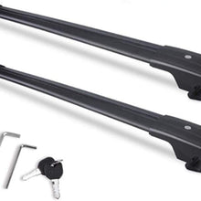 Chebay Universal Crossbar Cross Bar Top Roof Rail Roof Rack Raill Rack Locking Adjustable Bar Fits for Renegade 2015 2016 2017 2018 2019 2020
