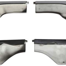 cciyu 4X Black Roof Rack Side Rails End Covers Shell Cap Replacement Fit for 2006-2012 for TOYOTA RAV4 Sport Utility 4-Door