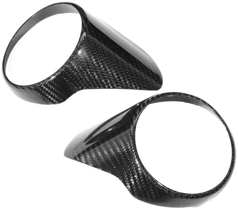 KIMISS 1 Pair Carbon Fiber Rear Air Conditioning Vent Cover Trim Fit for Alfa Romeo Giulia 17-19