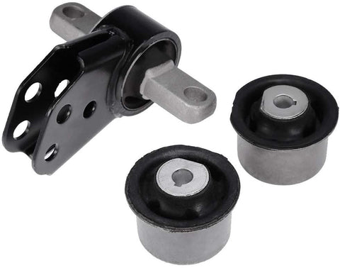 Cheriezing Front Differential Mount Set (1 Front Axle Mount + 2 Front Axle Bushing) for 2005-2010 Grand Cherokee 2006-2010 Commander 52114354AA 52089516AB