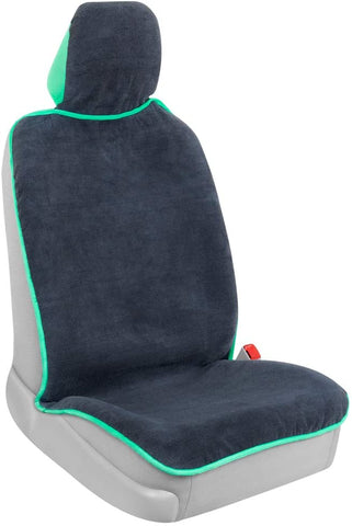 BDK UltraFit Car Seat Towel Cover, Rear Bench with Black Trim – Waterproof Machine-Washable Sweat Protector, Ideal for Gym Swimming Surfing Running Crossfit, Universal Fit for Auto Truck Van and SUV