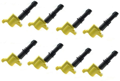 Motorhot 8pc Ignition Coils compatible with Ford Lincoln Mercury V8 V10 4.6L 5.4L 6.8L C1541 FD508 DG511