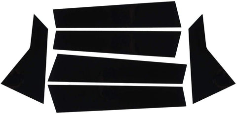 NewYall Glossy Black Door Window Pillar Posts Cover Trim