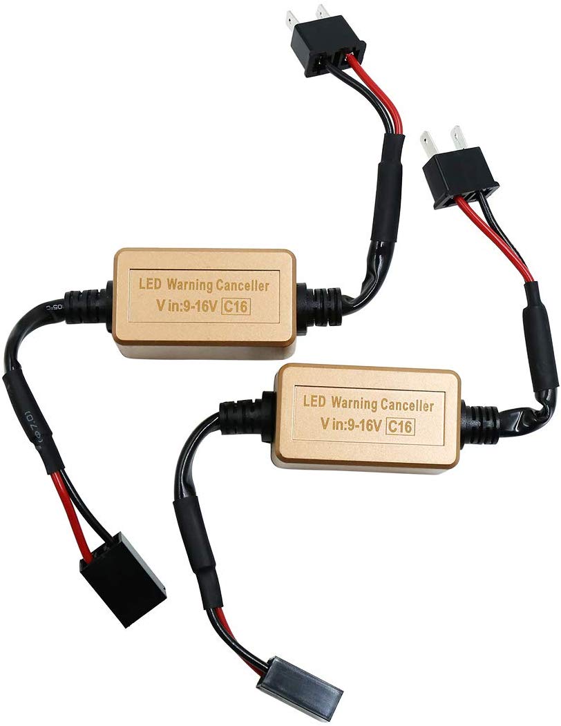uxcell DC9-16V Car LED Load Resistor Adapter Fix Canbus Error Message Warning Canceller Pair