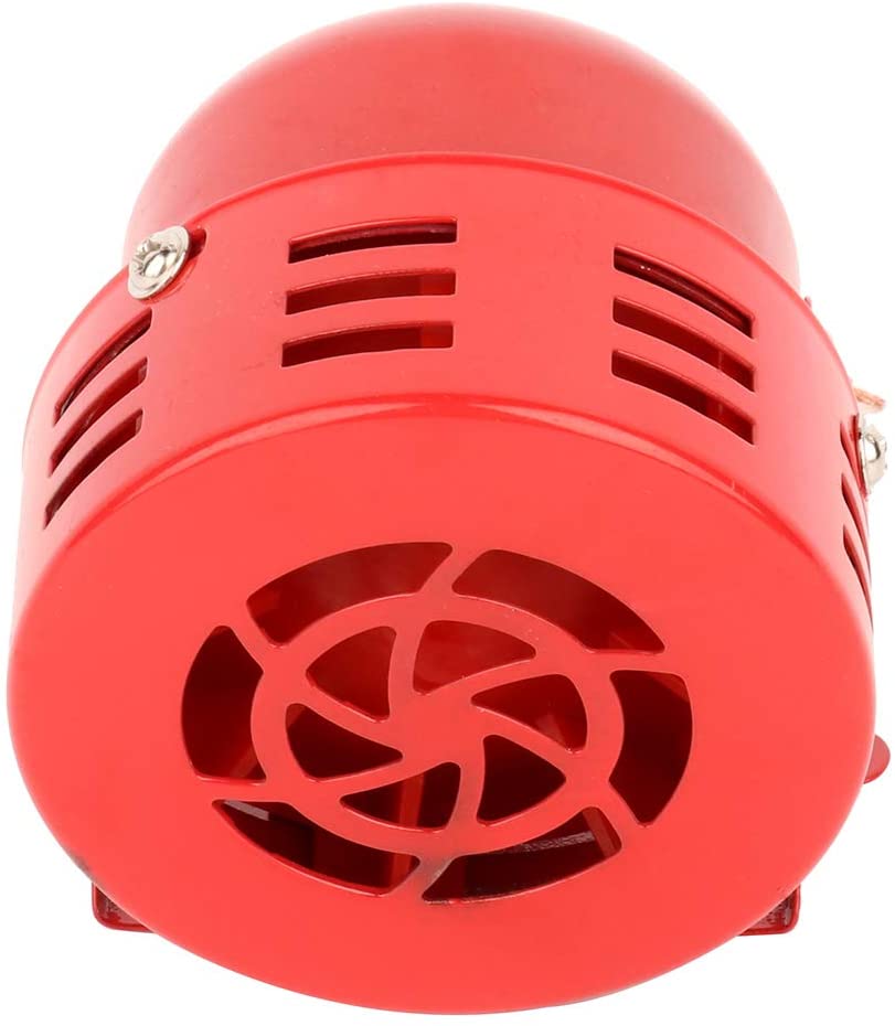 ZENITHIKE Air Raid Siren Horn Electric Car Driven Horn for Car Truck Train Van Boat,Red