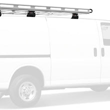 Vantech Aluminum H2 Cargo Rack 141.75" Long for a Chevy Express 1996-On Black