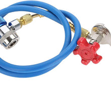 Refrigerant Recharge Hose, R134a Car Refrigerant Recharge Hose Gas Can Fitting Pipe Can Tap for R502 R-12 R-22
