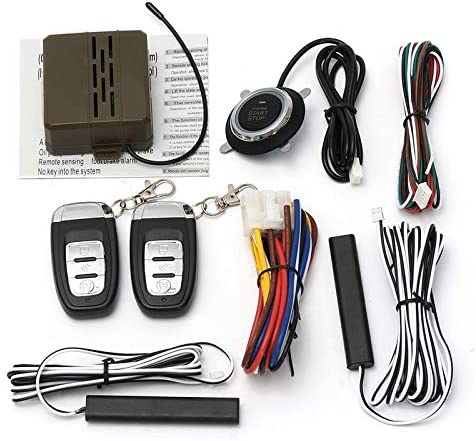 KABITA115 - Universal Car Engine Start Stop SUV Keyless Entry Engine Start Alarm System Push Button Remote Starter Stop Auto Car Accessories