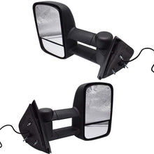 RainMan S Towing Power Heated Signal Side View Mirror fit for Chevy Towing Mirrors Chevrolet Silverado Side Mirror GMC Yukon Tow Mirrors Pair 2007-2013