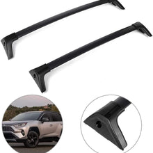 ANPART Roof Rack Crossbars fit for 2019-2020 for Toyota RAV4 Black Aluminum Rooftop Cargo Carrier