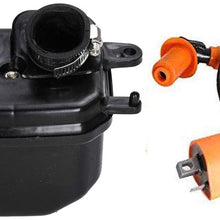 HIFROM Ignition Coil with Air Filter Cleaner Box Housing Assembly Replacement for Yamaha PW50 1981-2010 Dirt Bike