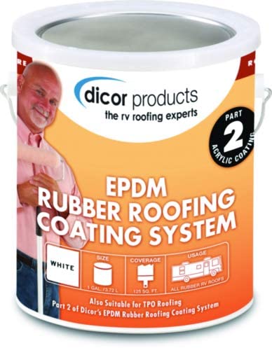 Dicor Corporation Wht Rubr Roof Acry Coating Gl Rp-crc-1
