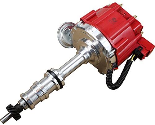 Dragon Fire High Performance Race Series Complete HEI Electronic Ignition Distributor Compatible Replacement For Ford FE 332 352 360 361 390 391 406 410 427 428 V8 With 1/4