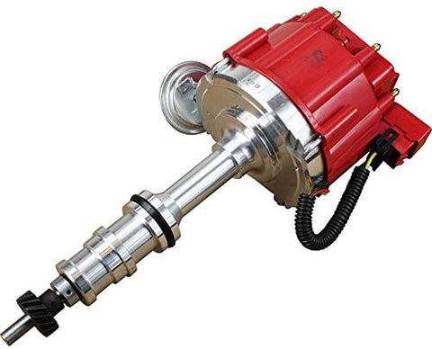 Dragon Fire High Performance Race Series Complete HEI Electronic Ignition Distributor Compatible Replacement For Ford FE 332 352 360 361 390 391 406 410 427 428 V8 With 1/4