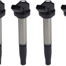 JDMON Compatible with Ignition Coil Toyota Lexus Prius Scion Corolla Matrix V CT200H XD 1.8L L4 Replaces 90919-02252 90919-02258 C1714 UF619 UF596 GN10341 set of 4