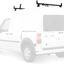 Vantech Transit Connect 2010-13 J2000 Bolt-on Ladder roof Rack 50" Bars White