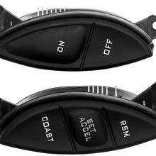 BASIKER Steering Wheel Cruise Control Switch Button For Ford Explorer & Ford Ranger Mercury Mazda Perfect Replacement OEM SW-5928 F87Z9C888BB F87A9D809BA | Black 1998-2005