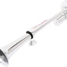 ZENITHIKE Air Horn Kit Trumpet Air Horn Powerful Loud 135db Single Trumpet Car Horn for Vehicle Truck Lorry Trains Boat Car