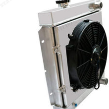 CoolingSky 3 Row Aluminum Radiator +Shroud w/14 Inches Fan for Ford Mustang Falcon Caliente Comet 1960-1966