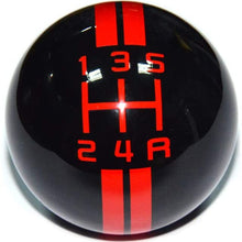 SMKJ 5 Speed Mustang White line Shift Knob Black Car Gear Stick Shift Shifter Knob Automatic Manual Shifter Knob Suitable for Most Transmission Vehicles