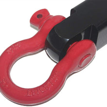 OPENROAD Red Shackle Hitch Receiver,Heavy Duty and Solid with 3/4 Inch D Ring Shackle