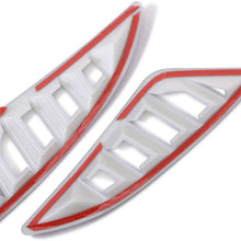 Kadore for Mazda 6 M6 Atenza 2017 2018 Interior Front Air Condition Vent Outlet Cover Trim Bezel ABS Matte 2PCS/Set