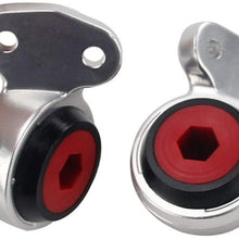 Iinger Front Control Arm Bushings Fit for BMW E46 E85 325I 330I Z4 99-06 PQY-CAB16 OE:31126757623 31126757624 (Color : Silver)