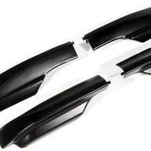 cciyu 4X Black Roof Rack Side Rails End Covers Shell Cap Replacement Fit for 2006-2012 for TOYOTA RAV4 Sport Utility 4-Door