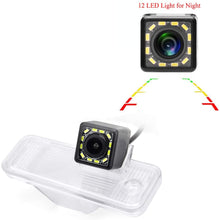 eHANGO Car Rear View Camera Bracket License Plate Lights Housing Mount for Hyundai ix45 / Santa Fe DM/Grand Santa Fe/Maxcruz KDM/KIA Carens RP MK3 / KIA Rondo RP (12 LED)