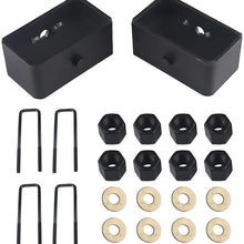 ADPOW Compatible with Leveling Kit 2”Rear Leveling Lift Kit Chevy GMC Silverado 1500/Sierra 1500 2WD/4WD 2007-2019 2 Inch Rear Strut Spacer Suspension Lift Kit Lift Spacers