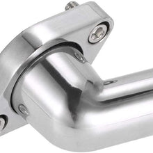 FSLLOVE FANGSHUILIN Aluminum Water Neck Swivel 15 Degree Fit for Chevy 327 350 454 396 (Color : Silver)