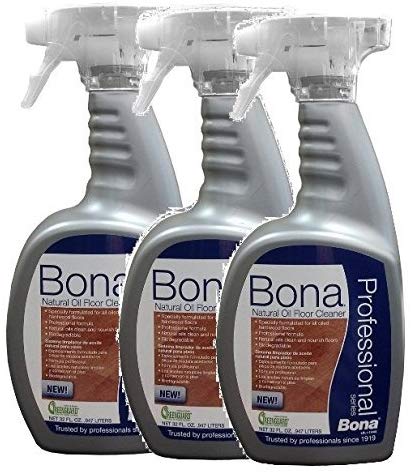 3 PACK Bona Professional Series Natural Oil Floor Cleaner - 32oz Spray Bottle by Bona