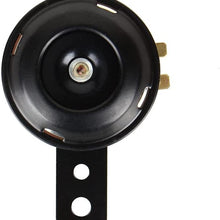 105 db Motorcycle Horns- 12V 1.5A Waterproof Round Horn Speakers Loud Scooter Horn, Black Scooter Moped Dirt Bike ATV Motorcycle Loud Horn Speaker