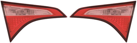 For Toyota Corolla 2017 Assembly Inner Model Halogen Driver Tail Light Left and Passenger Right Side Pair (CAPA Certified) TO2802135, TO2803135