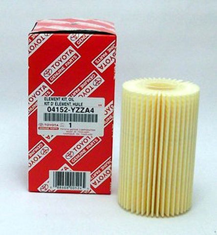 Piezas Originales Toyota 04152-YZZA4. Elemento de Filtro de Aceite reemplazable de tamaño 1/2 (cantidad 5)