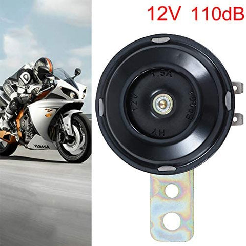 Garneck Universal Motorcycle Air Horn, 12V Super Loud Horn,110dB for Scooter Moped Dirt Bike ATV Go-Kart Vespa Dirt Bike Waterproof Pocket Bike Horn