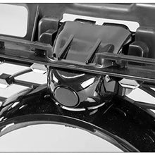 ZMAUTOPARTS Diamond Style Front Upper Hood Grille Black/Chrome Compatible with 2016-2018 Mercedes-Benz E-Class W213