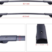 Scitoo Roof Rack Cross Bars Baggage Carrier For Subaru Forester 2014-2019,for Subaru Impreza 2014-2019 Black 2 Pcs Roof Top Rack Luggage Carrier