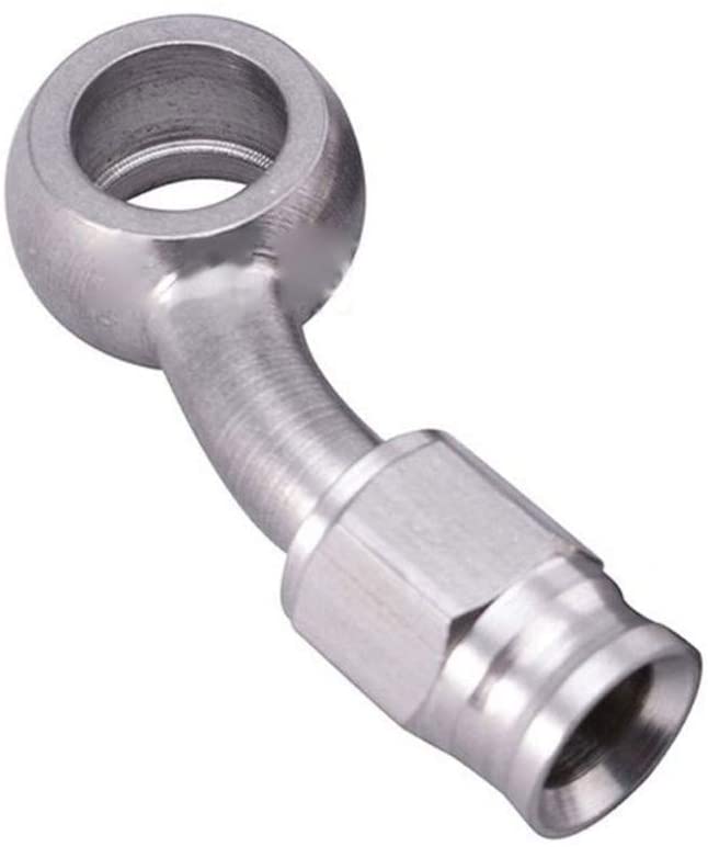 MSJFUBANGBM AN3 10mm Stainless Steel Brake Hose Fitting Ends Adapter for Car Auto Motorcycle (Color : V)