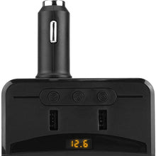Cigarette Lighter Splitter USB 12V-24V Car Cigarette Lighter Power Socket Splitter Adapter 3.1A Dual USB Charger Voltmeter