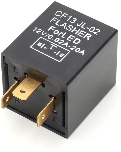 3 PIN Square 12 Volt CF13 Load Resistor Electronic Flasher Relay Fix For LED Turn Signal Light Bulbs