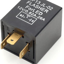 3 PIN Square 12 Volt CF13 Load Resistor Electronic Flasher Relay Fix For LED Turn Signal Light Bulbs