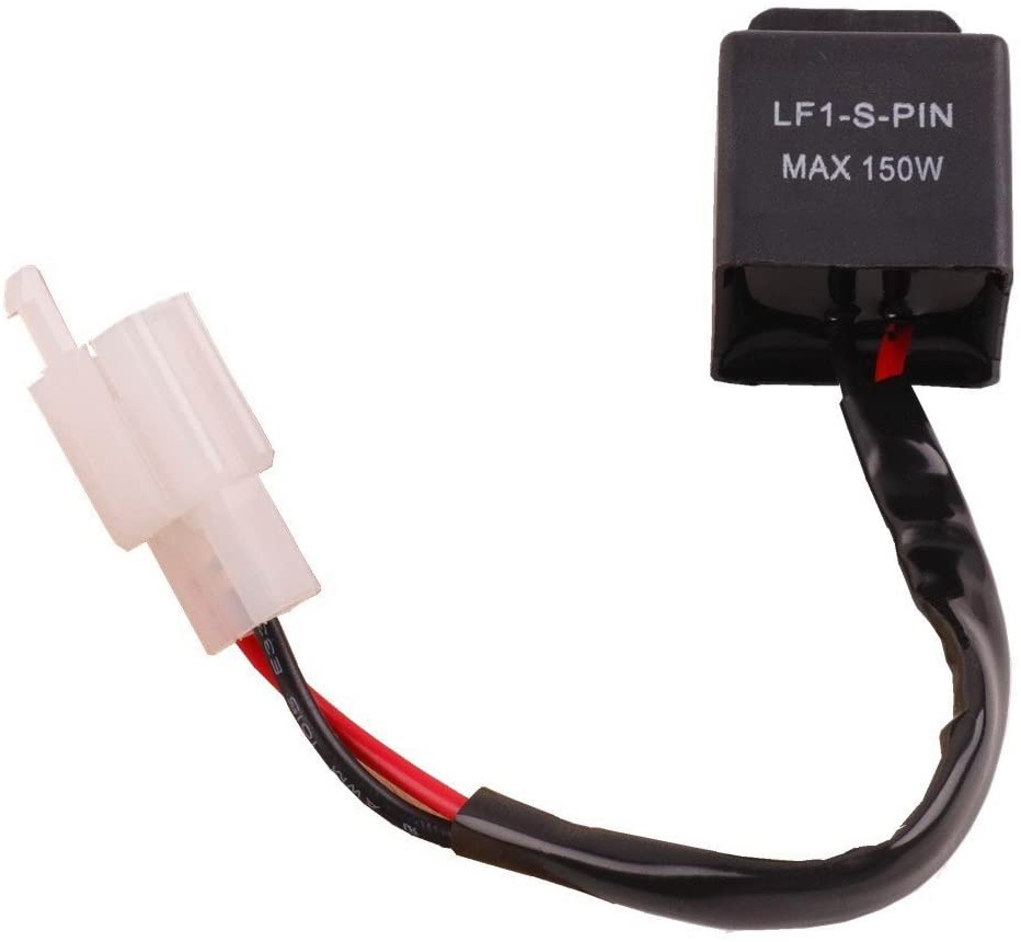 2-Pin Electronic LED Flasher Relay FIX Motorcycle Turn Signal Bulbs Hyper Flash