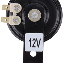 Esenlong 12V Super Loud 105dB Scooter Moped Dirt Bike ATV Motorcycle Air Horn 70mm (Black)