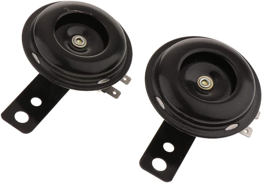 Homyl DC 12V 1.5A 105db Metal Electric Loud Horn Speaker Trumpet Black